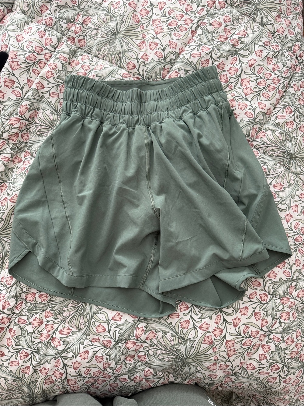 lululemon athletica sage green athletic shorts
